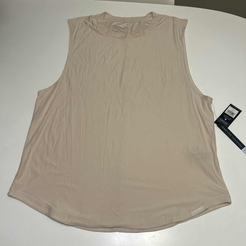 Men’s legends circuit tank dune size large NWT oversized sleeveless beige top